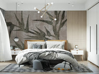 Rustic Moss Green Bamboo Wall Mural Wall Mural