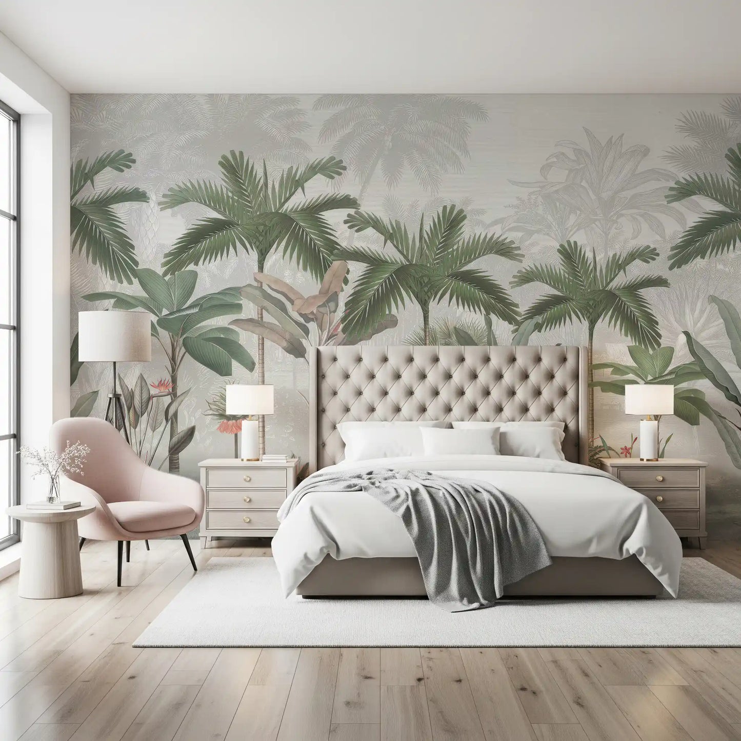 Vintage Tropical Botanical Wall Mural
