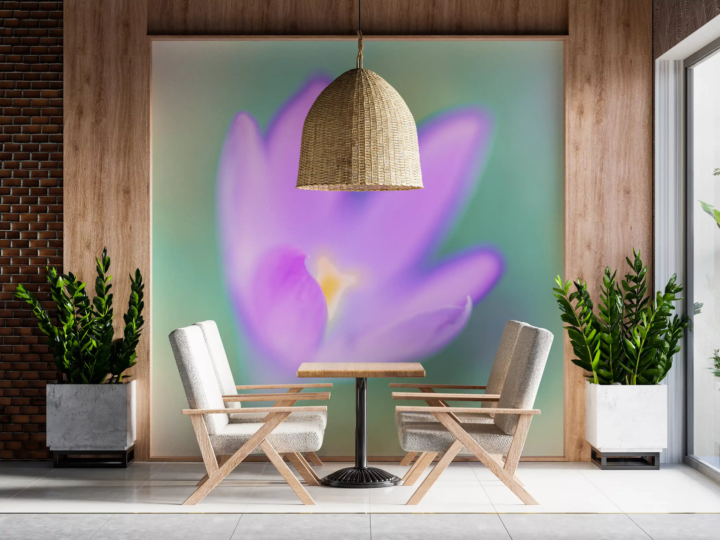 Ethereal Lavender Bloom Wall Mural