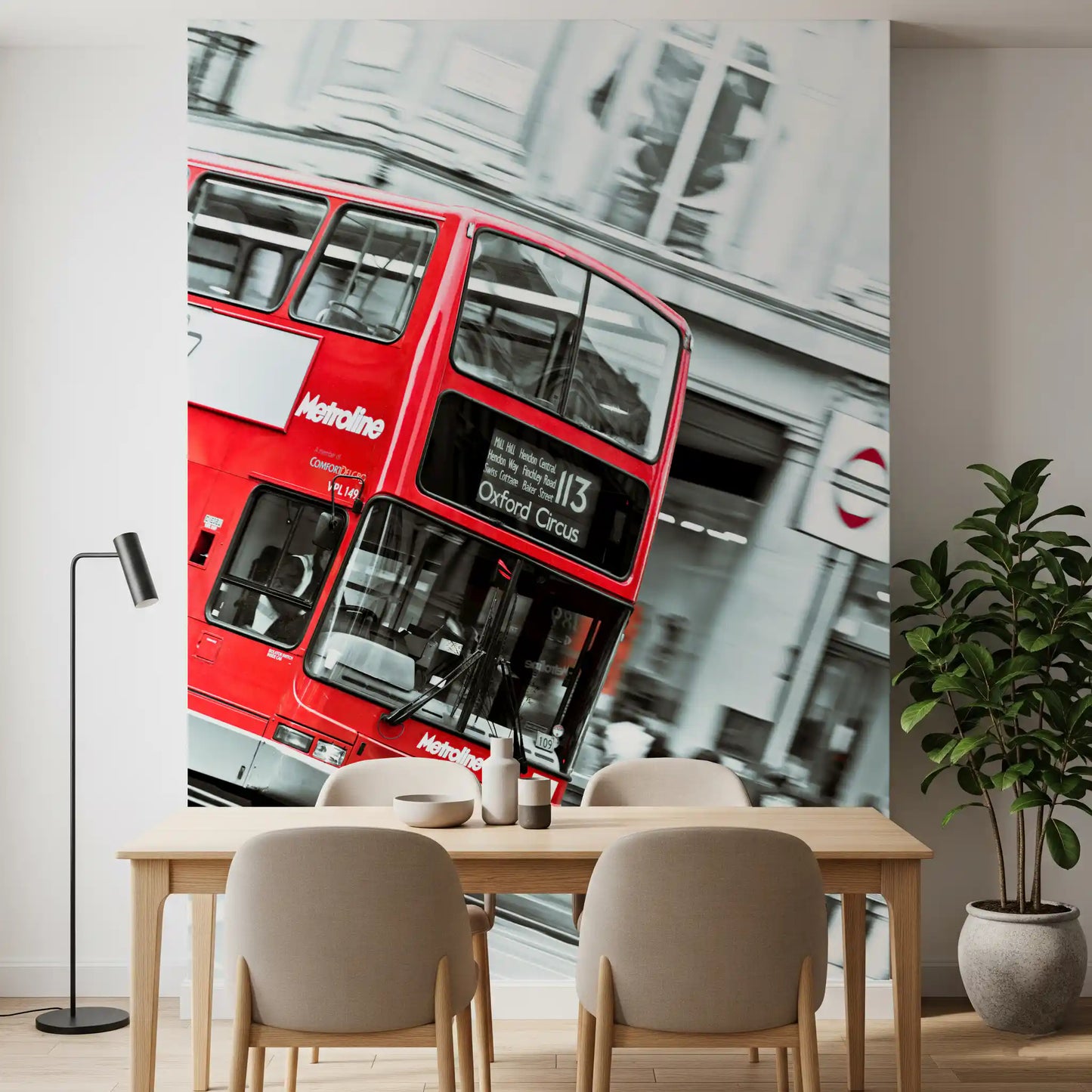 London Calling Oxford Circus Double Decker Wall Mural