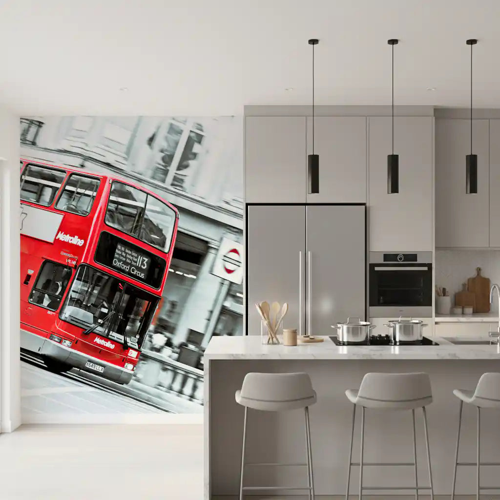 London Calling Oxford Circus Double Decker Wall Mural