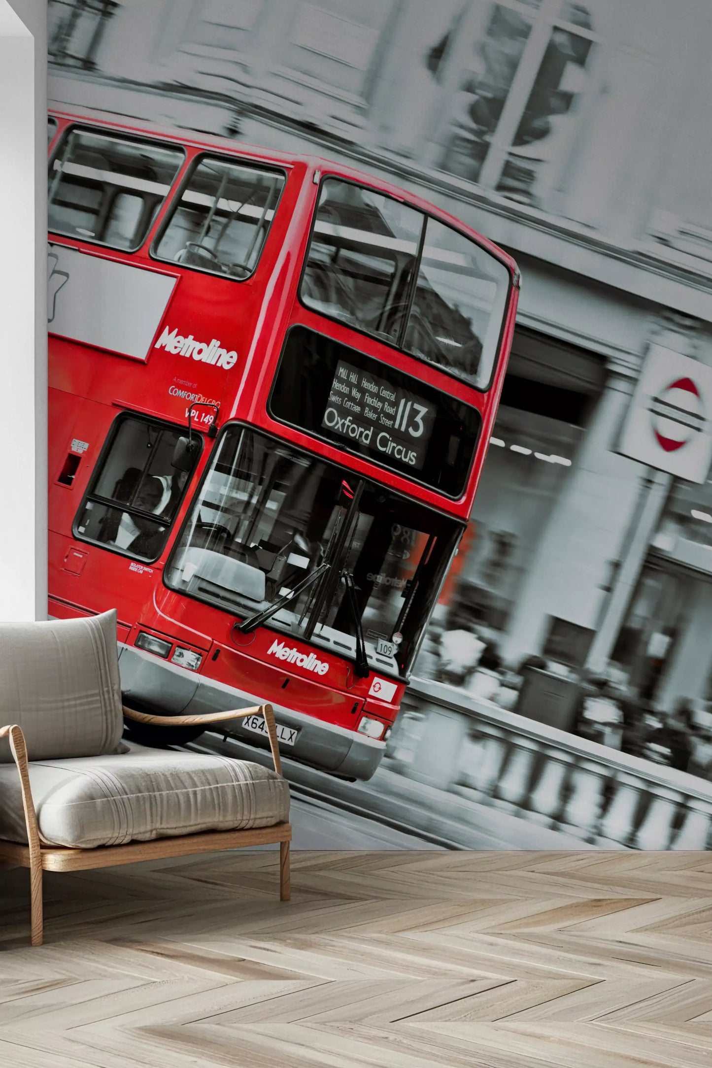 London Calling Oxford Circus Double Decker Wall Mural