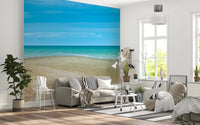 Turquoise Waters Pebble Shoreline Wall Mural
