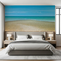 Turquoise Waters Pebble Shoreline Wall Mural
