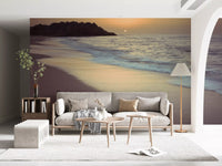 Golden Hour Coastline Wall Mural