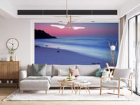 Dusk Over Serene Coastline Wall Mural
