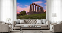 Sunset Over Calton Hill Colonnade Wall Mural