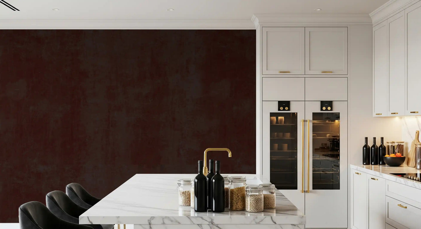 Deep Crimson and Dark Charcoal Grunge Texture Wall Mural