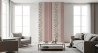 Romantic Creeping Foliage linen panel Wallpaper⁠