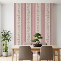 Romantic Creeping Foliage linen panel Wallpaper⁠