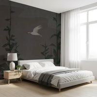 Flight of the Red Crowned Cranes Wall Mural