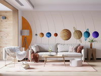 Planet Parade Wall Mural