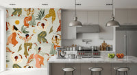 Matisse Inspired Rhythm and Botanical Dance Wall Mural