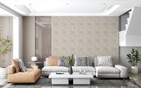 Delicate Linen Botanical Foliage Wallpaper⁠