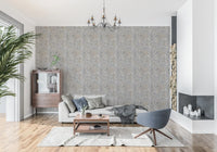 Textured Woodland Birch Leaves Wallpaper⁠