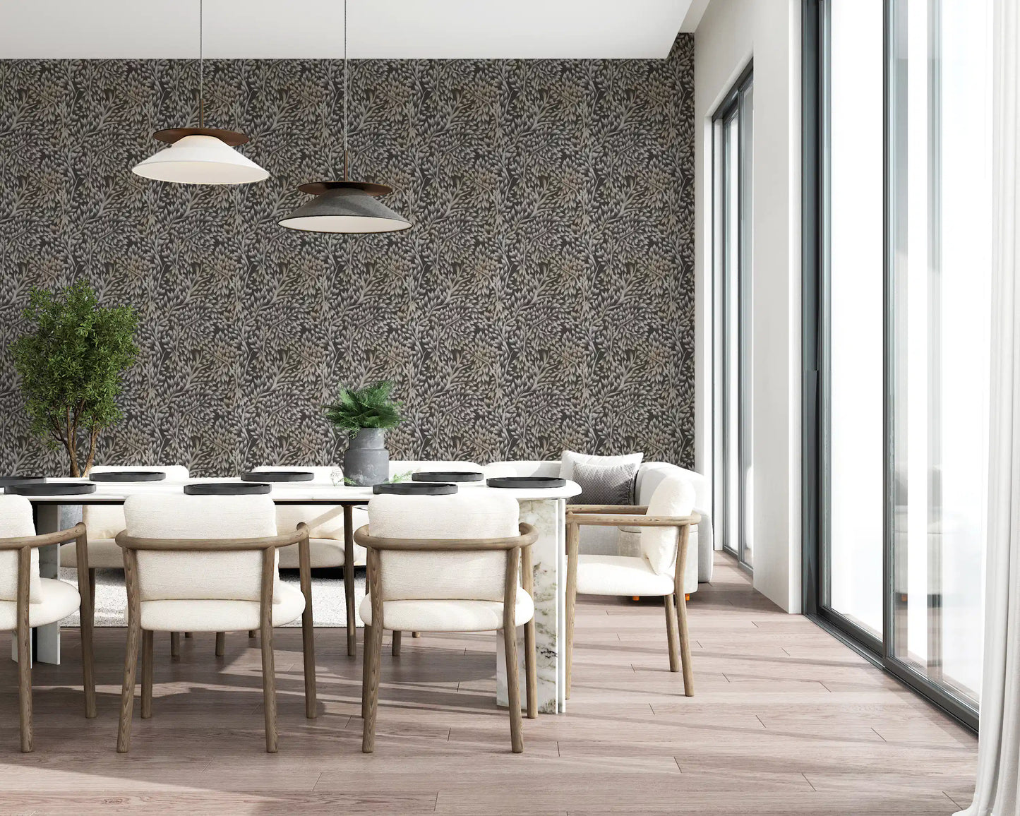 Classical Woodland Foliage Wallpaper⁠
