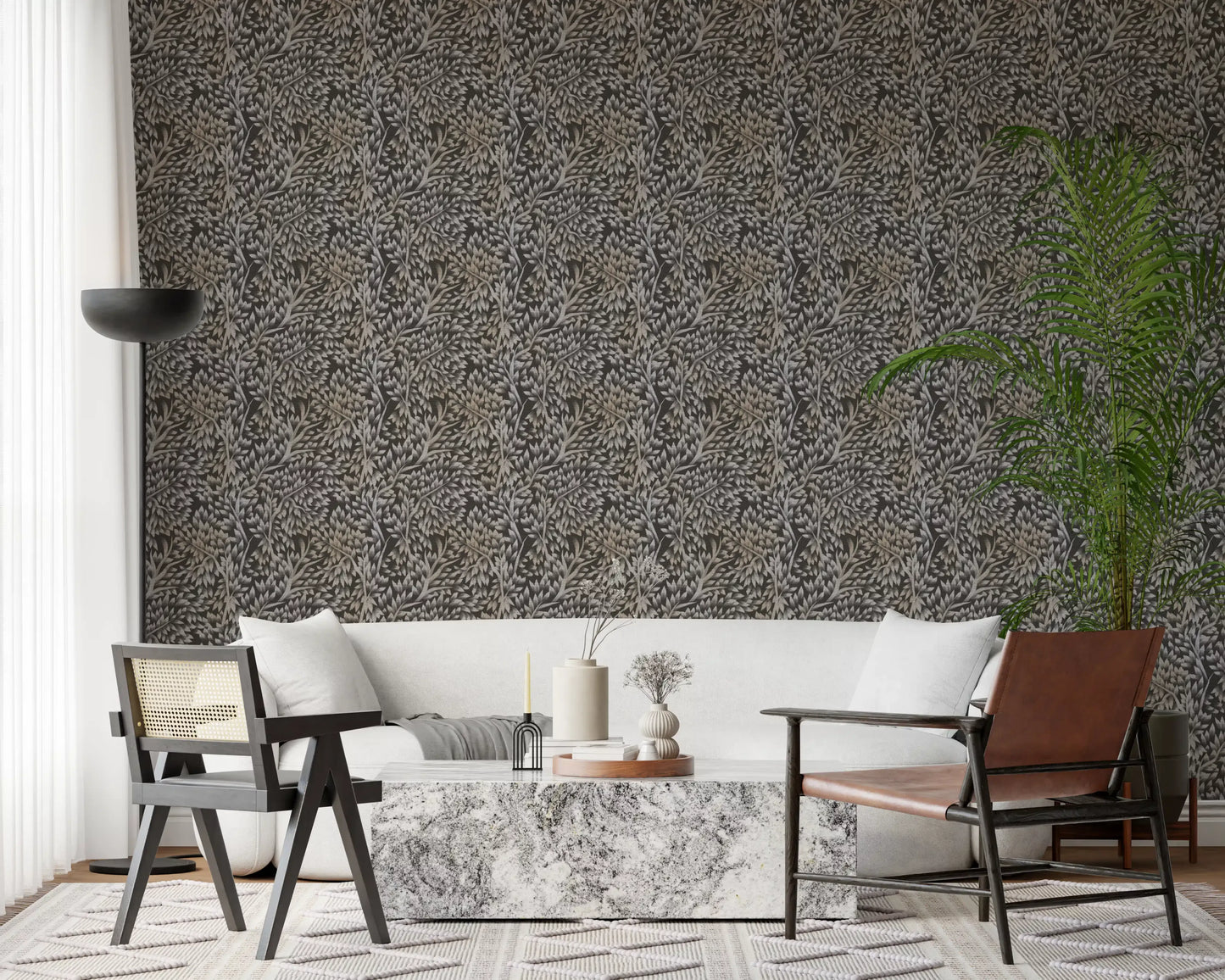 Classical Woodland Foliage Wallpaper⁠
