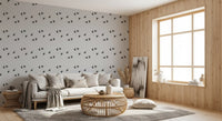Nordic Charcoal Triangle Geometric Wallpaper⁠
