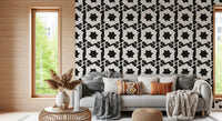 Interlocking Monochromatic Geometry Wallpaper⁠