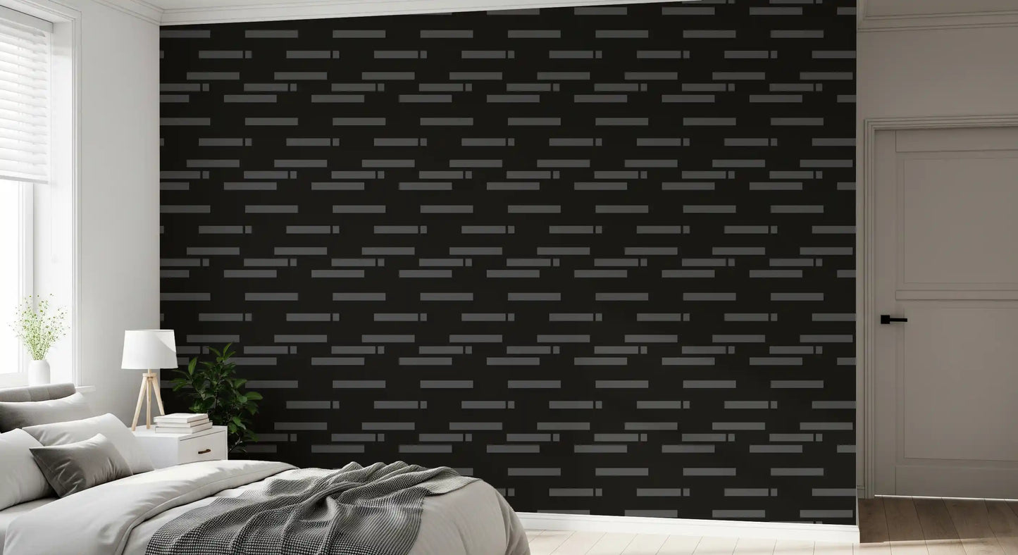 Abstract Urban Minimalist Grayscale Brick Wallpaper⁠