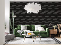 Abstract Urban Minimalist Grayscale Brick Wallpaper⁠