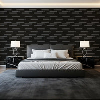 Abstract Urban Minimalist Grayscale Brick Wallpaper⁠