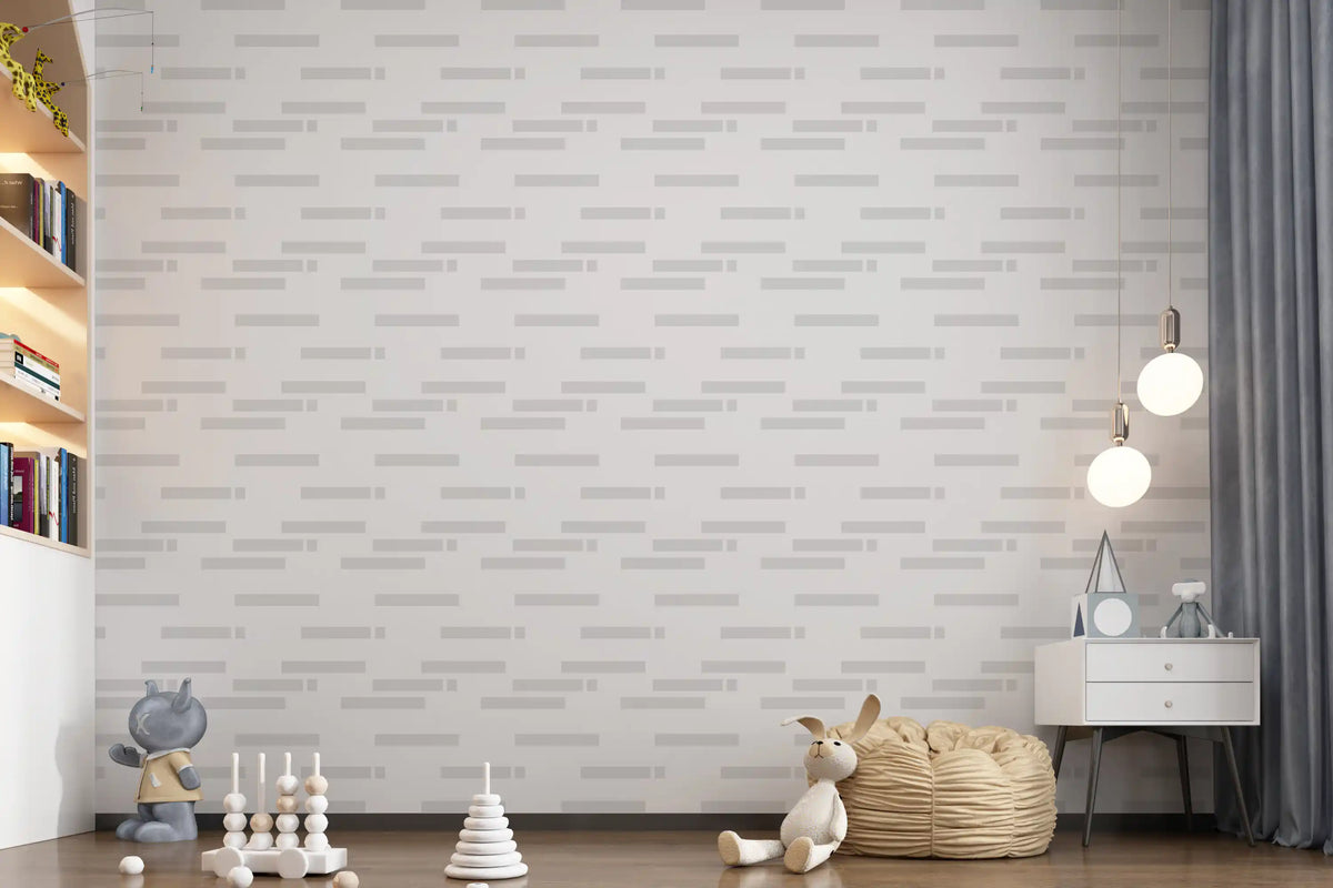 Scandi Stripe Block wallpaper keeping a Nursery area calm and neutral, GD10994
