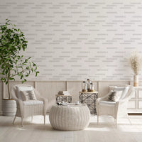 Scandi Neutral Stripe Block Wallpaper⁠