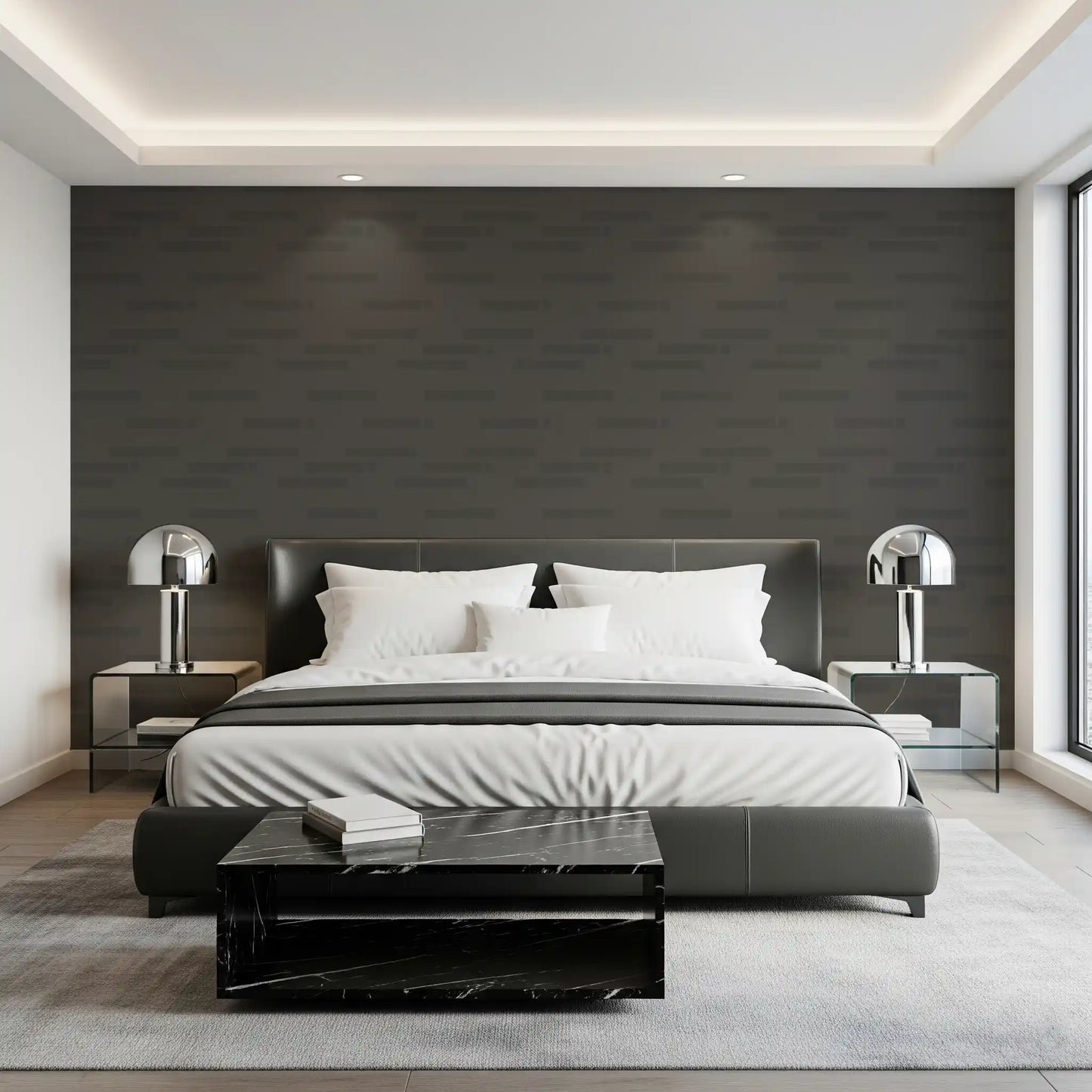Brutalist Horizontal Grey Grids Wallpaper⁠