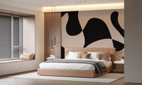 Minimalist Biomorphic Fluidity Wall Mural
