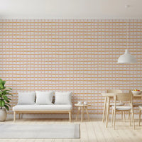 Pastel Abstract Sketch Geometric Checks Wallpaper⁠