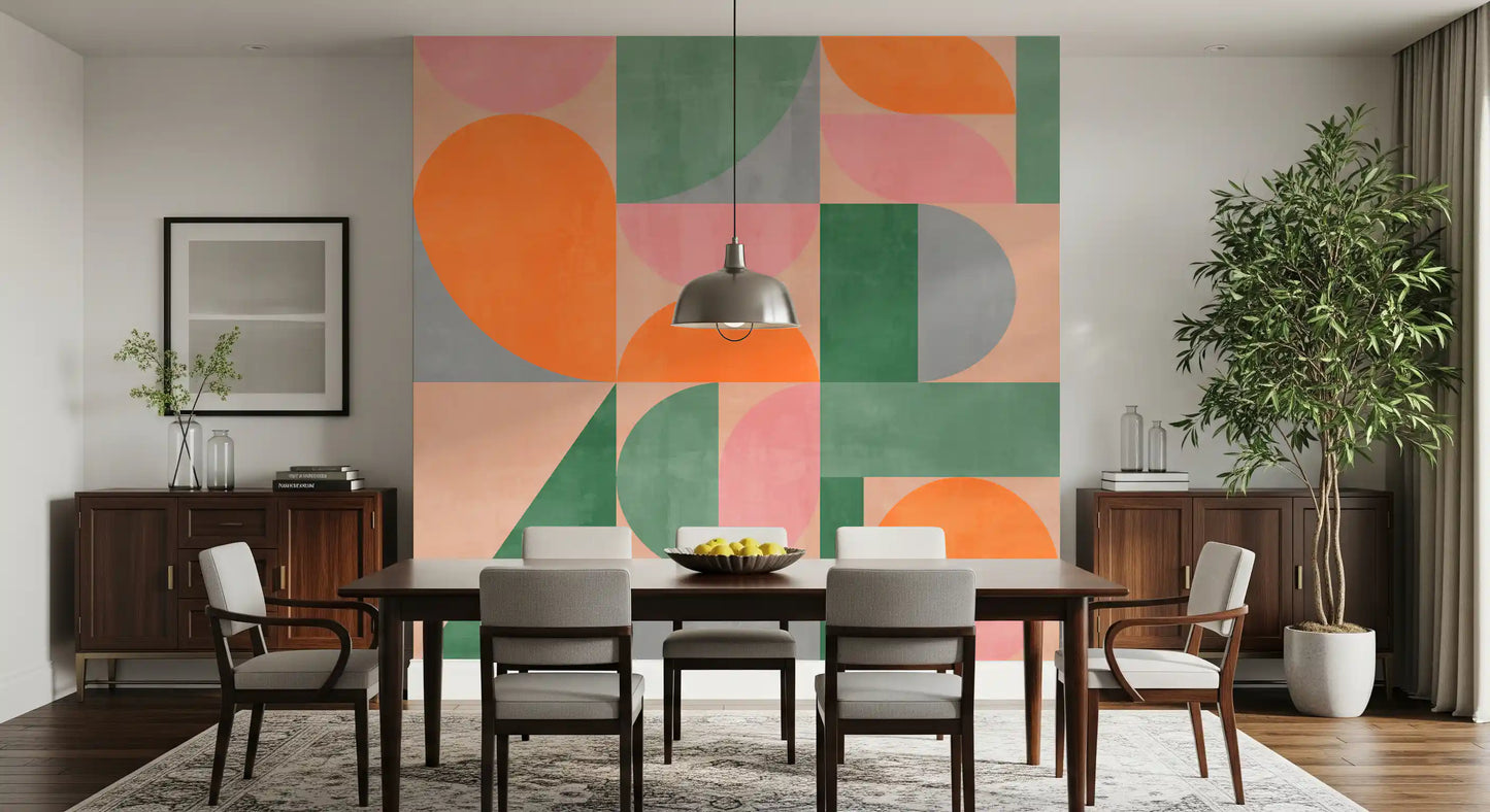 Arcos geométricos modernos Wall Mural