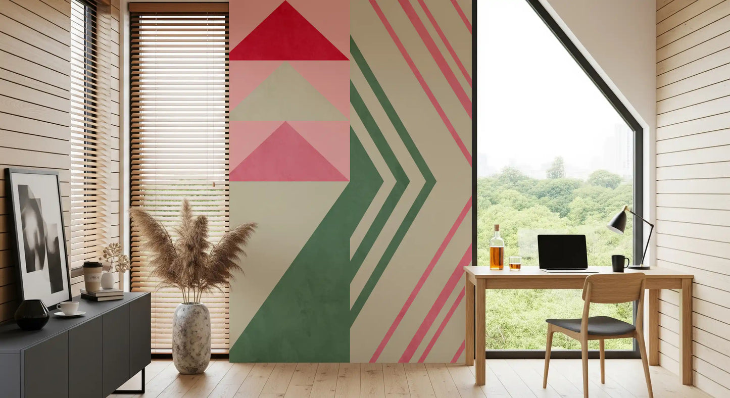 Harmonia do Triângulo Geométrico Wall Mural
