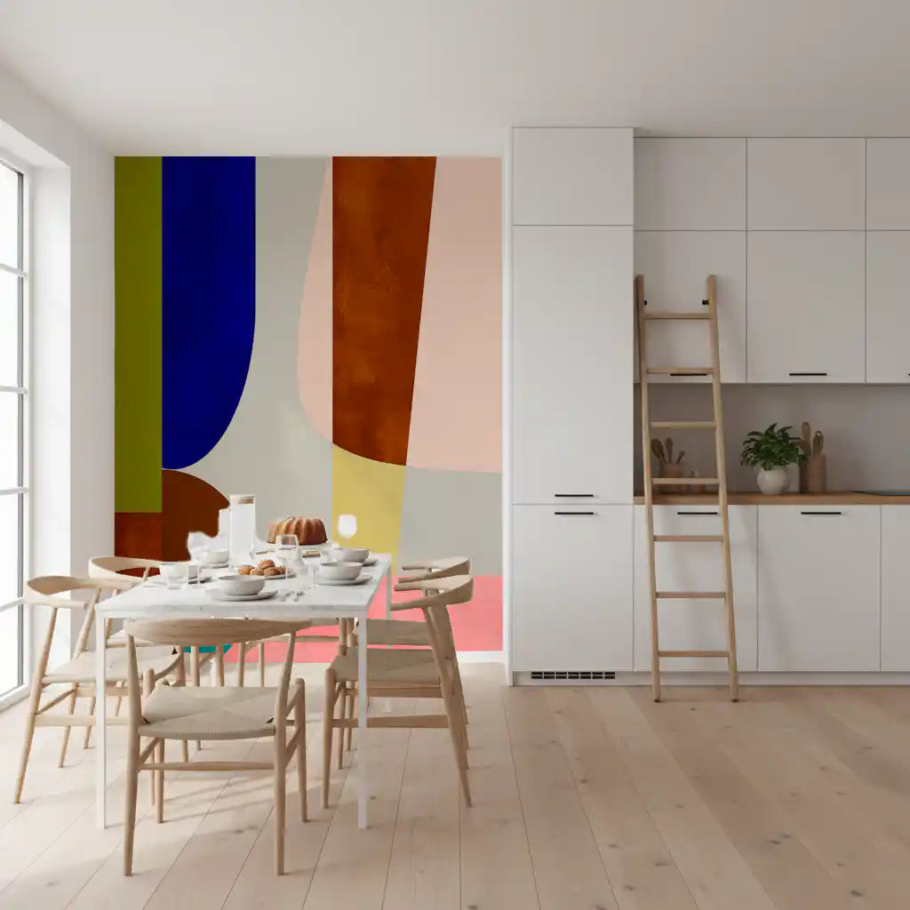 Composição moderna de meados do século Wall Mural