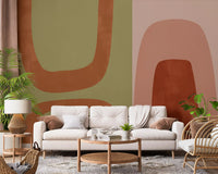 Arcos abstratos terrosos Wall Mural