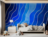 Pinceladas da Maré da Meia-Noite Wall Mural