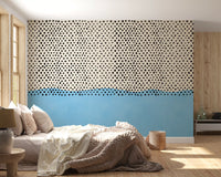 Dotted Horizon Coastal Accent Wall Mural
