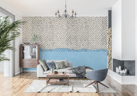 Dotted Horizon Coastal Accent Wall Mural