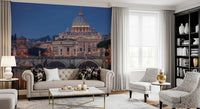 St. Peter’s Basilica Twilight Panorama Wall Mural