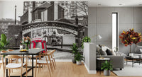 Crimson Canal Cruiser Wall Mural