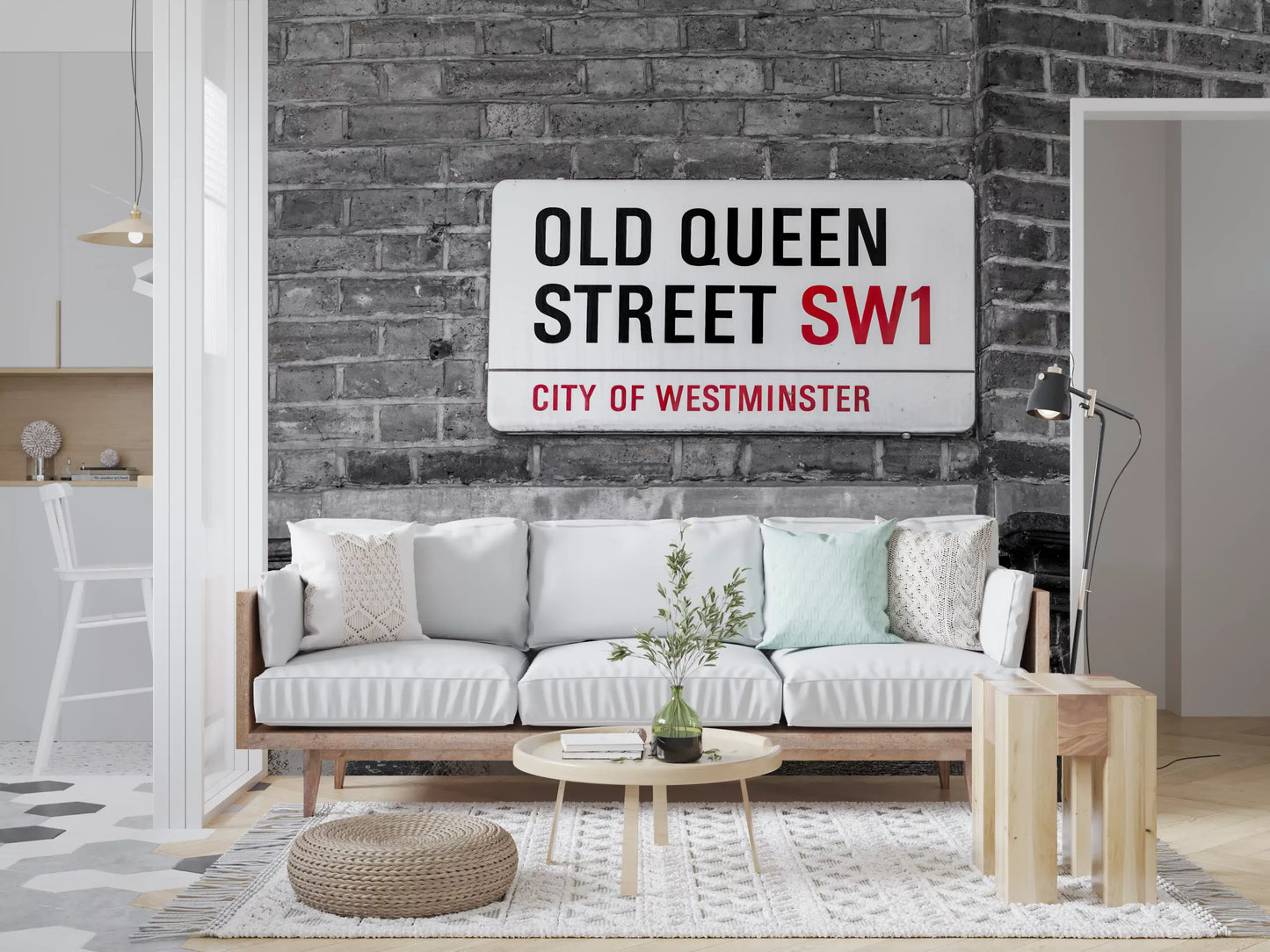 London Landmark Street Sign Wall Mural