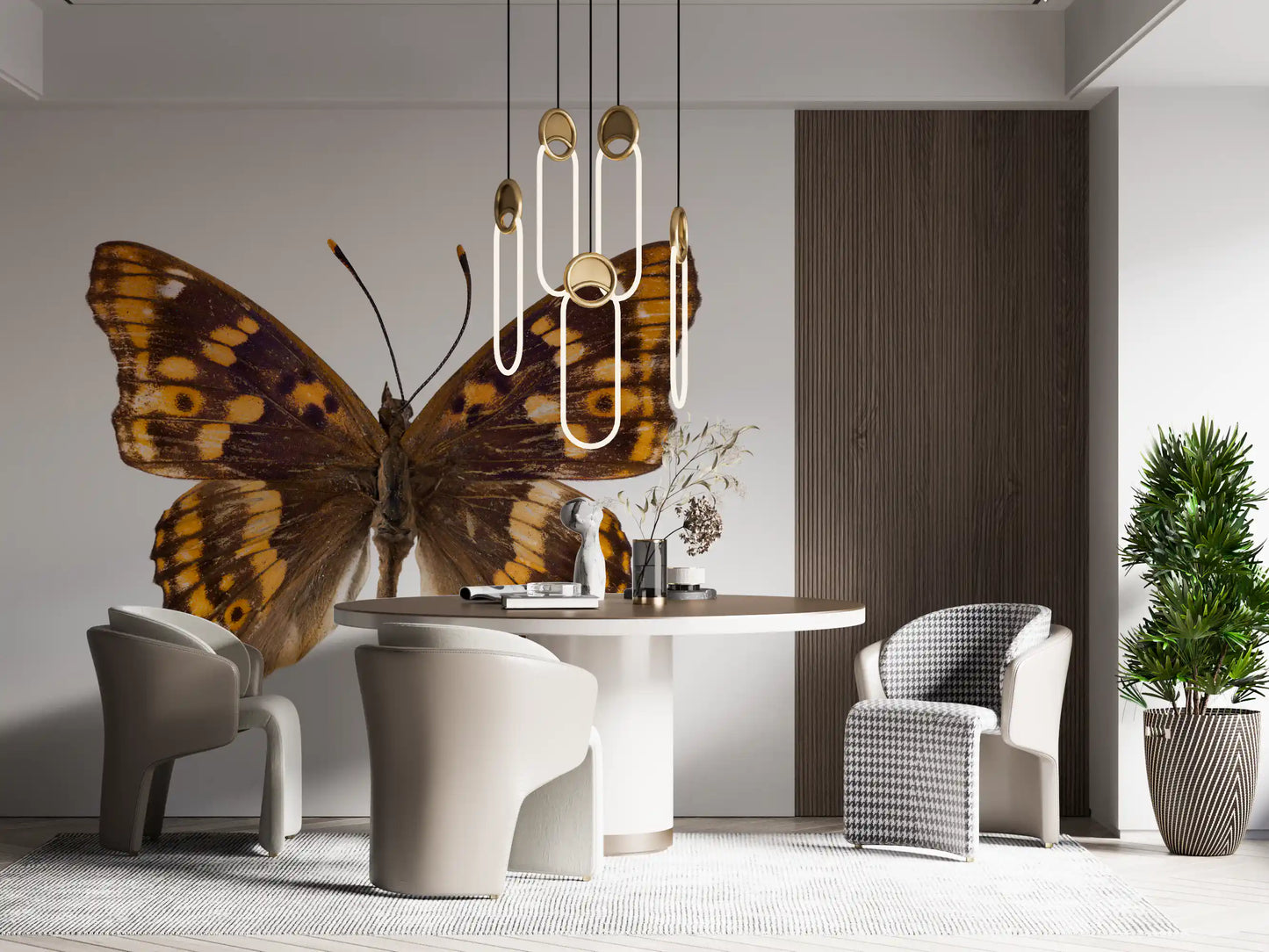 Amber Winged Monarch Wall Mural
