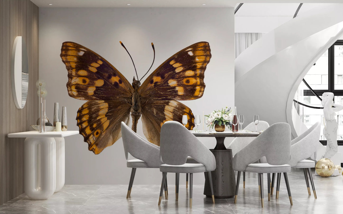 Amber Winged Monarch Wall Mural