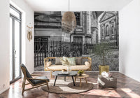 Cobbled Street and Cycles Wall Mural