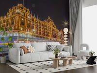 London Landmark Evening Illumination Wall Mural