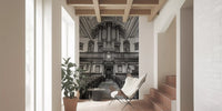 Historic Cathedral Pipe Organ Interior Wall Mural