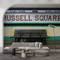 London Underground Heritage Subway Station Sign Wall Mural
