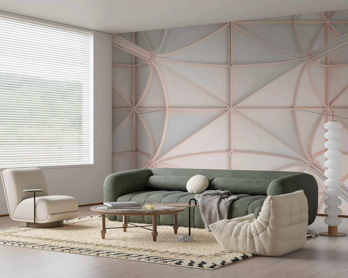 Gothic Vaulted Ceilings Wall Mural