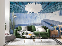 Glass Skyscraper Perspective Wall Mural