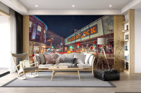 London Camden Night Bridge Wall Mural